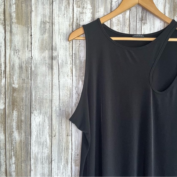 Torrid Studio Knit High Neck Asymmetrical Cut Out Blouse - Picture 4 of 7